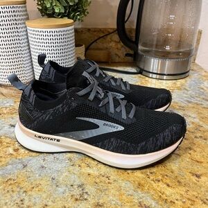 Brooks Black and Gray Women's Shoes